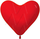 Латексный воздушный шар-сердце (16''/41 см) Красный (315), кристалл, 100 шт.