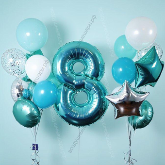 Звезда Хаки 18" с гелием 