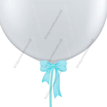 Бант из широкой ленты 50 мм для шаров