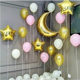 Шары нежных цветов для фотосессии "Весенний закат"