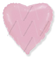 Сердце 18" надутое гелием Розовое пастель