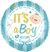 Шар-круг У нас Мальчик! - It's a Boy!, Голубой, 46 см