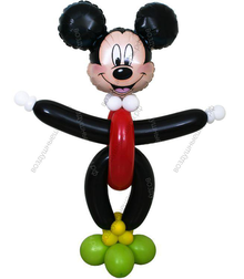Микки Маус из шаров шдм, большой
