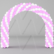 Гирлянда бело-розовая