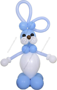 Фигурка Зайца из круглых шаров и шдм