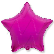 Шар с гелием  Звезда,  Пурпурная, Малиновая, 46 см.