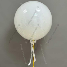 Большой белый стеклянный шар Дабл Стафф, 75 см.