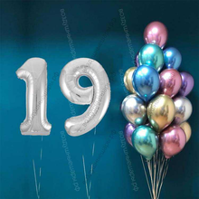 Букет из гелиевых шаров на 19 лет