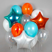 Композиция из воздушных шариков "Оранжевое небо"