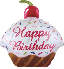 Шар с гелием  Фигура, Кекс с Днем Рождения, 51 см.