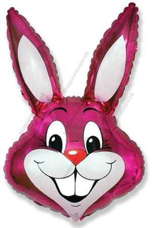 Шар с гелием  Фигура, Заяц, Фуше, 89 см.