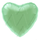 Шар (18''/46 см) Сердце, Мятный, Сатин, 1 шт.