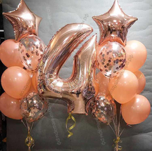 Комплект с цифрой на 4 года "Спелый абрикос"