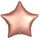 Шар (18''/46 см) Звезда, Розовое золото (Медь), Сатин, 1 шт.