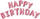 Набор шаров-букв (16''/41 см) Мини-Надпись "Happy Birthday", Розовый, 1 шт.