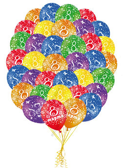 Букет шаров 8 марта