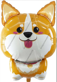 Гелиевый шар , Собака Корги, 81 см.