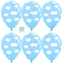 Шар с гелием  Облака, Светло-голубой (039), пастель, 5 ст, 30 см.
