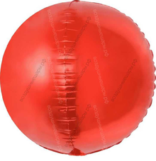 Шар с гелием  Сфера 3D, Красный, 61 см.