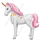 Шар (46''/117 см) Ходячая Фигура, Единорог Нежный, 1 шт.