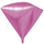 Шар 3D (20''/51 см) Алмаз, Розовый, 1 шт.