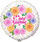 Воздушный шар (18''/46 см) Круг, С Днем рождения (пионы), 1 шт.