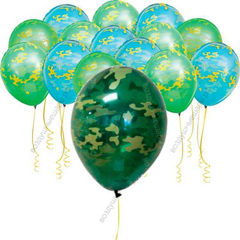 Шары под потолок Камуфляж (Хаки )