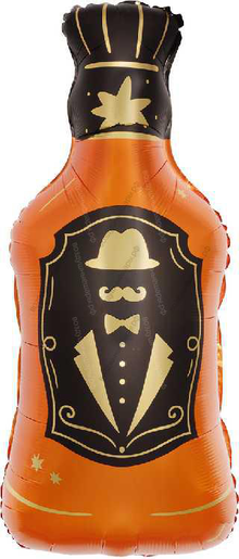 Шар с гелием  Фигура, Бутылка Джина, 86 см.