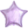 Шар (18''/46 см) Звезда, Сиреневый, 1 шт.