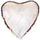 Шар (32''/81 см) Сердце, Серебристое, 1 шт.