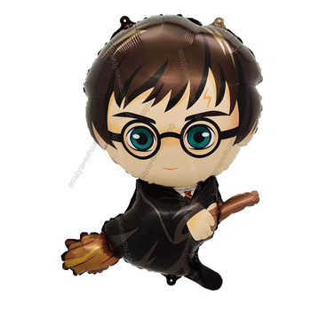 Шар гелиевый Фигура, Гарри Поттер на метле, 65 см