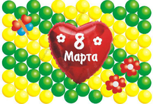 Панно из воздушных шаров "Весеннее"