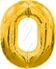 1 шт. "0" золотой