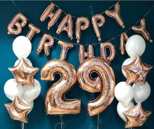 Сет шаров "Розовое золото" на День рождения