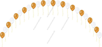 Гелиевая гирлянда простая