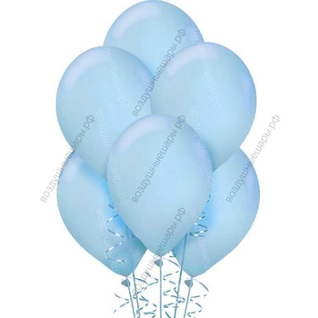 Шары Макарунс Нежно-голубые с гелием