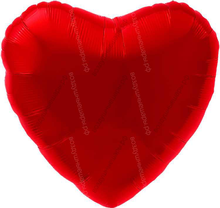 Шар с гелием Большое Сердце, Красное, 81 см.