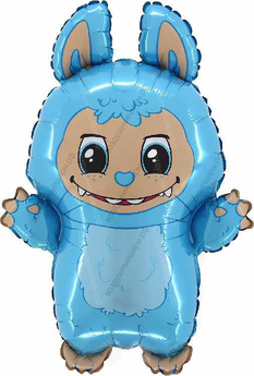 Фигура с гелием Лабубу Голубой
