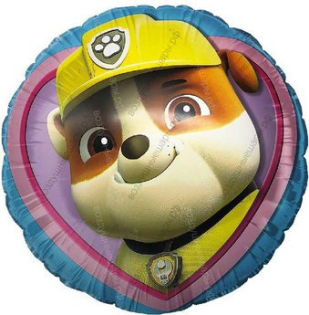 Шар круг с гелием Щенячий патруль, Крепыш, 46 см 