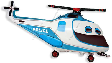 Шар с гелием  Фигура, Полицейский вертолет, 97 см.