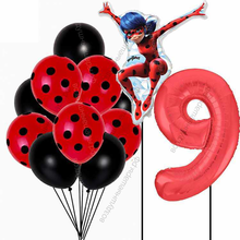 Шары с гелием на 9 лет Леди Баг