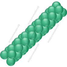 Темно-зеленая гирлянда из шаров (классическая)