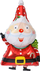 Шар (37''/94 см) Фигура, Дед Мороз, 1 шт.