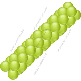 Светло- зеленая гирлянда из шаров (классическая)