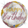 Воздушный Шар (18''/46 см) Круг, С Днем Рождения, Мрамор Калакатта, Розовое Золото, Голография, 1 шт.
