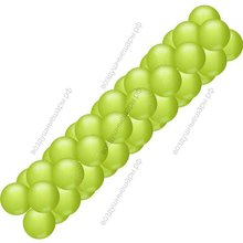 Светло- зеленая гирлянда из шаров (классическая)