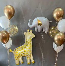 Воздушные шары "Жираф и слоник" для ребенка