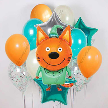 Шарик Компот с букетом гелиевых шаров, Три кота