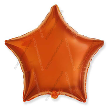 Шар с гелием  Звезда, Оранжевый, 46 см.