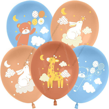 Шар с гелием Любимые Зверята, нежное ассорти, пастель, 30 см.
